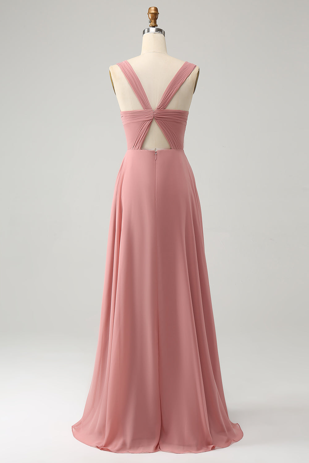 Wedtrend Women Brick Red Bridesmaid Dress A Line Spaghetti Straps Long Wedding Party Dress with Slit WEDTREND Wedtrend Women Brick Red Bridesmaid Dress A Line Spaghetti Straps Long Wedding Party Dress with Slit WEDTREND