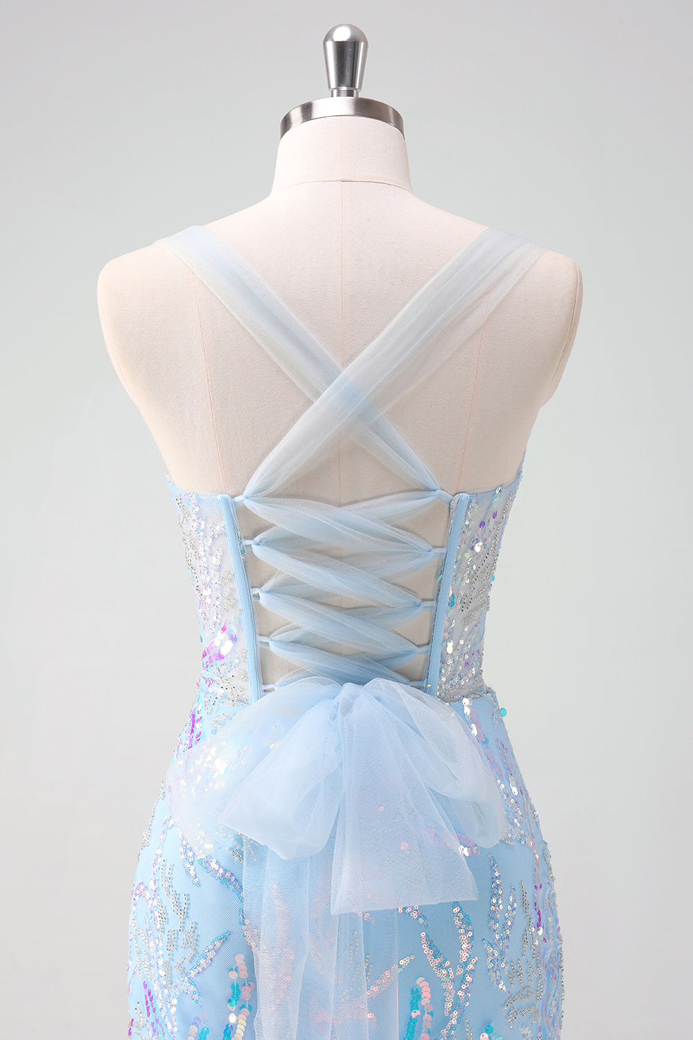 Wedtrend Women Sparkly Light Blue Tight Homecoming Dress with Sequins Spaghetti Straps Lace Up Back Corset Cocktail Dress WEDTREND Wedtrend Women Sparkly Light Blue Tight Homecoming Dress with Sequins Spaghetti Straps Lace Up Back Corset Cocktail Dress WEDTREND