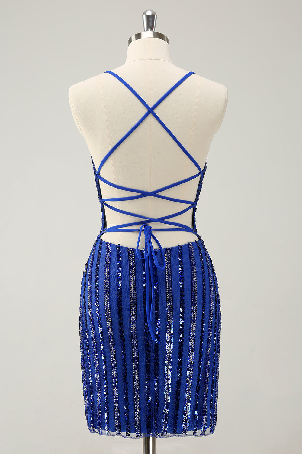 Wedtrend Women Stylish Sparkly Royal Blue Homecoming Dress with Beading Lace Up Back Sequin Tight Party Dress WEDTREND Wedtrend Women Stylish Sparkly Royal Blue Homecoming Dress with Beading Lace Up Back Sequin Tight Party Dress WEDTREND