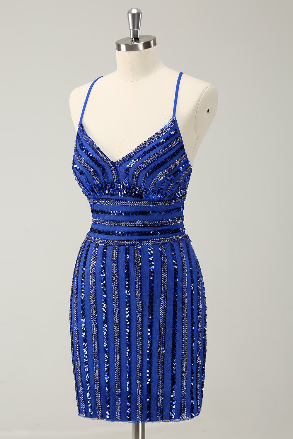 Wedtrend Women Stylish Sparkly Royal Blue Homecoming Dress with Beading Lace Up Back Sequin Tight Party Dress WEDTREND Wedtrend Women Stylish Sparkly Royal Blue Homecoming Dress with Beading Lace Up Back Sequin Tight Party Dress WEDTREND