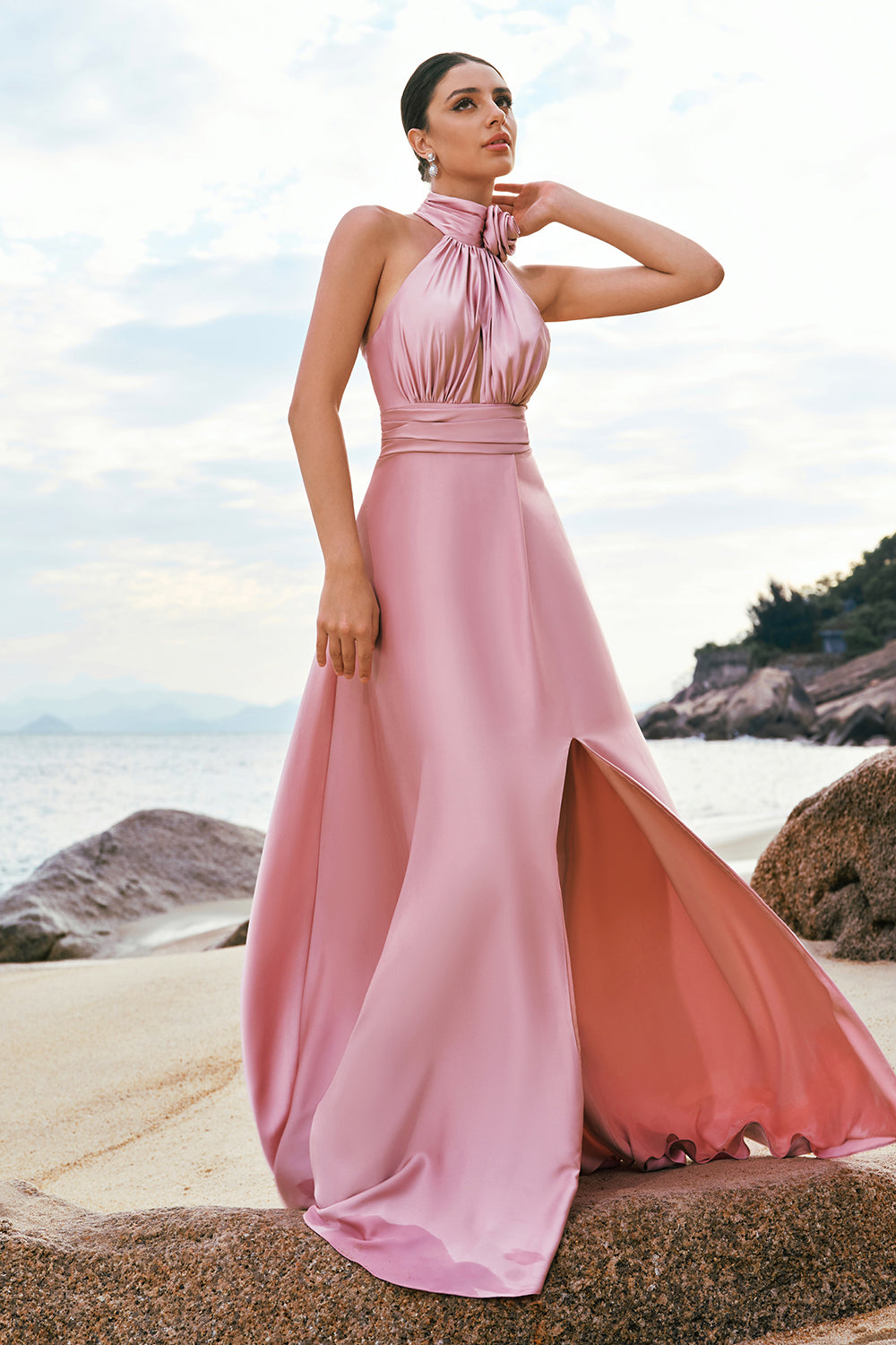 Pink International Bridesmaid Dresses Chiffon Light Pink Sweetheart Long Bridesmaid Dresses, Wedding Party Dress, MB127 Pink International Bridesmaid Dresses Chiffon Light Pink Sweetheart Long Bridesmaid Dresses, Wedding Party Dress, MB127