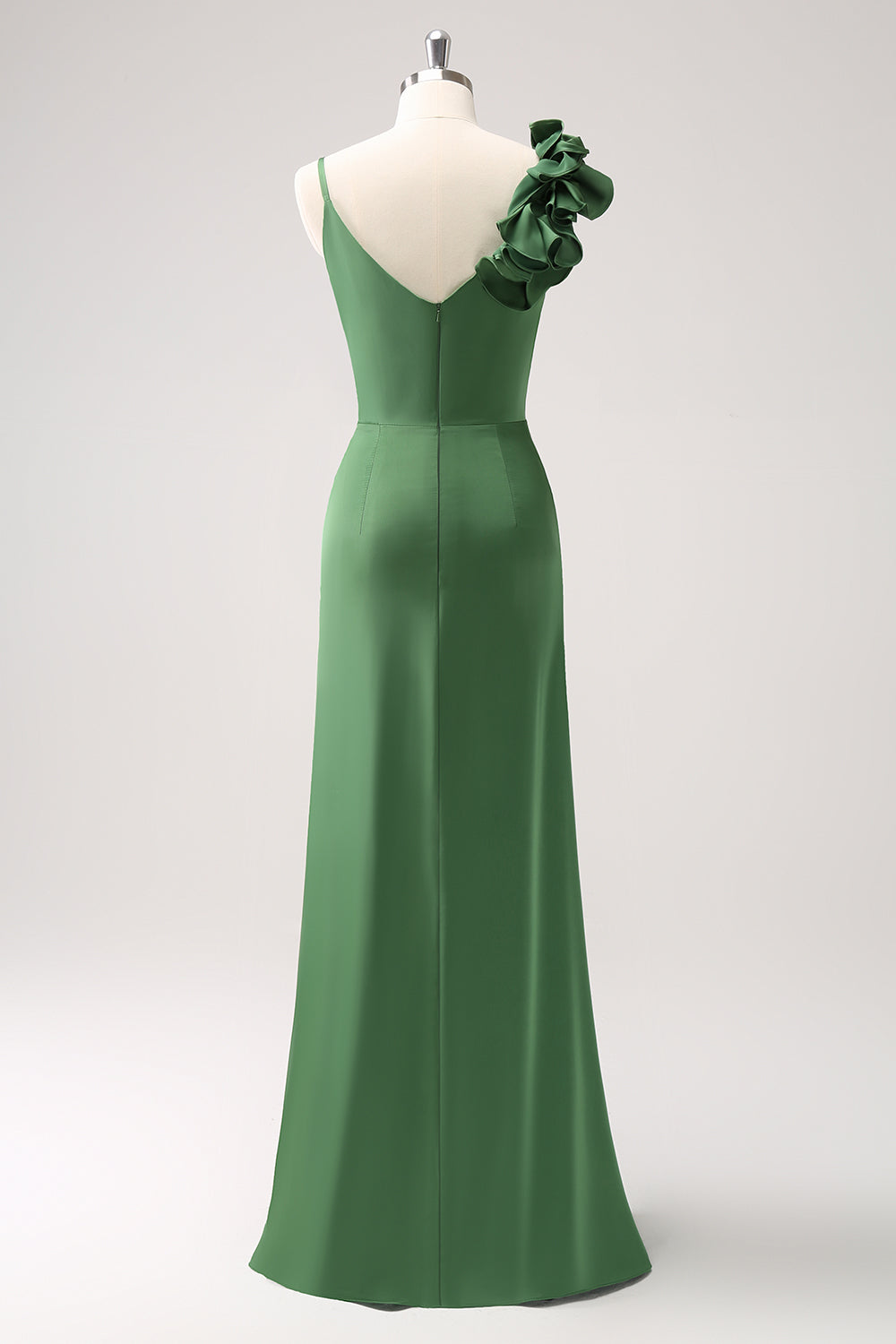 Wedtrend Women Olive Green Bridesmaid Dress with Slit Sheath Spaghetti Straps Pleated Satin Long Wedding Party Guest Dress WEDTREND Wedtrend Women Olive Green Bridesmaid Dress with Slit Sheath Spaghetti Straps Pleated Satin Long Wedding Party Guest Dress WEDTREND