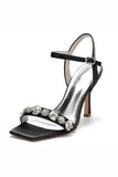 Open Toe Stiletto Heels Sandals Wedding Party Prom Heeled Shoes