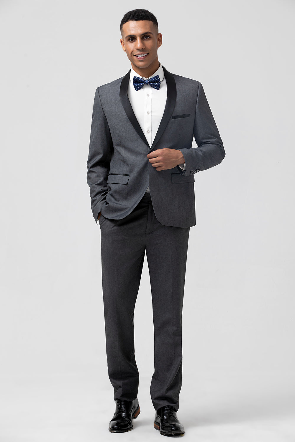 Wedtrend Men's Wedding Suits Grey Shawl Lapel One Button 2 Piece Prom Suit WEDTREND Wedtrend Men's Wedding Suits Grey Shawl Lapel One Button 2 Piece Prom Suit WEDTREND
