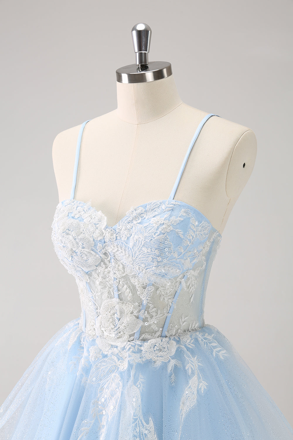 Wedtrend Women Sparkly Blue Homecoming Dress with Appliques A Line Corset Sequin Short Cocktail Dress WEDTREND Wedtrend Women Sparkly Blue Homecoming Dress with Appliques A Line Corset Sequin Short Cocktail Dress WEDTREND