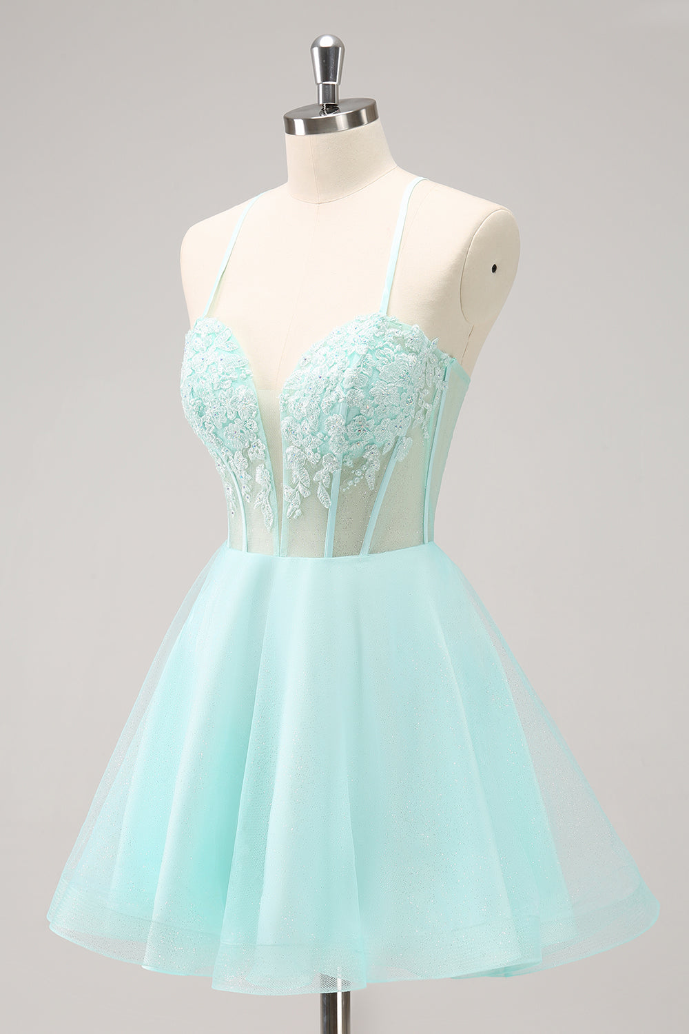 Wedtrend Women Sparkly Green Homecoming Dress with Appliques A Line Corset Sequin Short Cocktail Dress with Lace Up Back WEDTREND Wedtrend Women Sparkly Green Homecoming Dress with Appliques A Line Corset Sequin Short Cocktail Dress with Lace Up Back WEDTREND