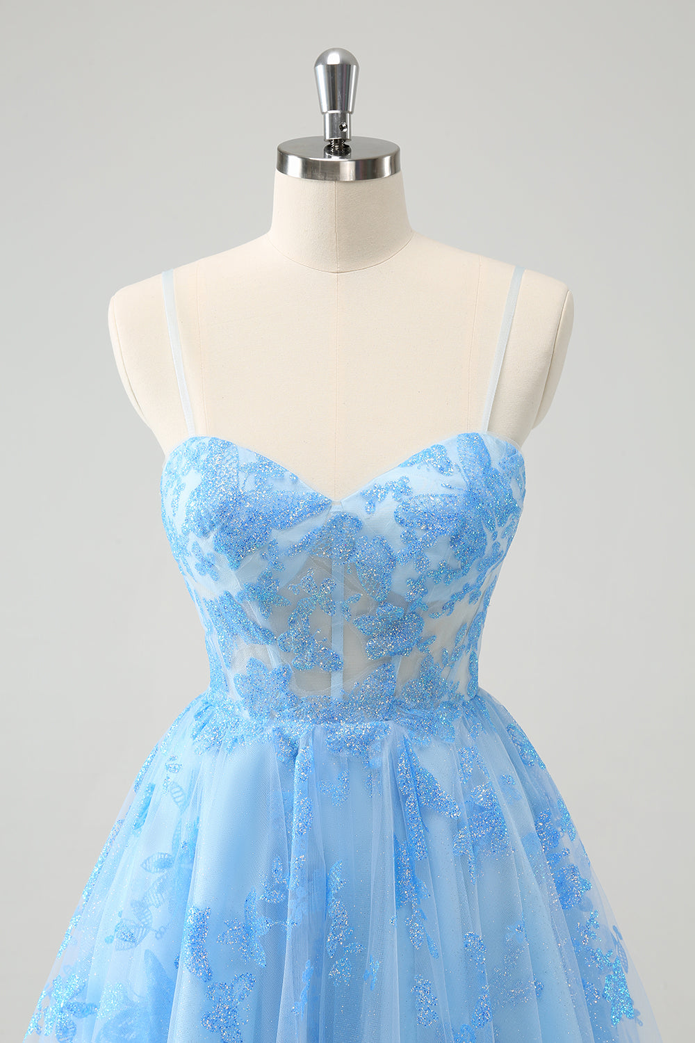 Wedtrend Women Cute Blue Glow In The Dark Homecoming Dress with Butterflies Pattern A Line Cocktail Dress WEDTREND Wedtrend Women Cute Blue Glow In The Dark Homecoming Dress with Butterflies Pattern A Line Cocktail Dress WEDTREND