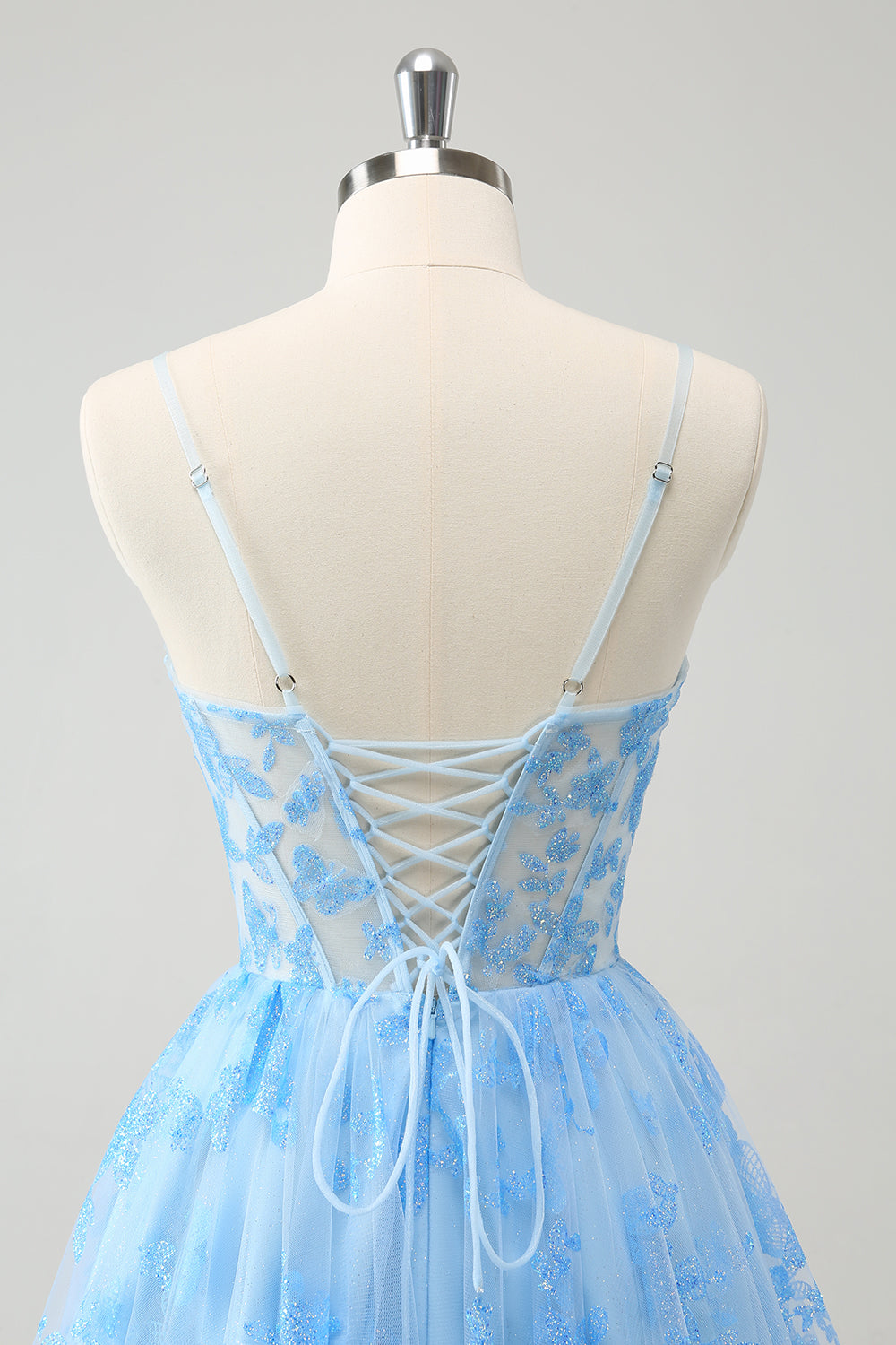 Wedtrend Women Cute Blue Glow in The Dark Homecoming Dress with Butterflies Pattern A Line Cocktail Dress, Blue / US2 Wedtrend Women Cute Blue Glow in The Dark Homecoming Dress with Butterflies Pattern A Line Cocktail Dress, Blue / US2