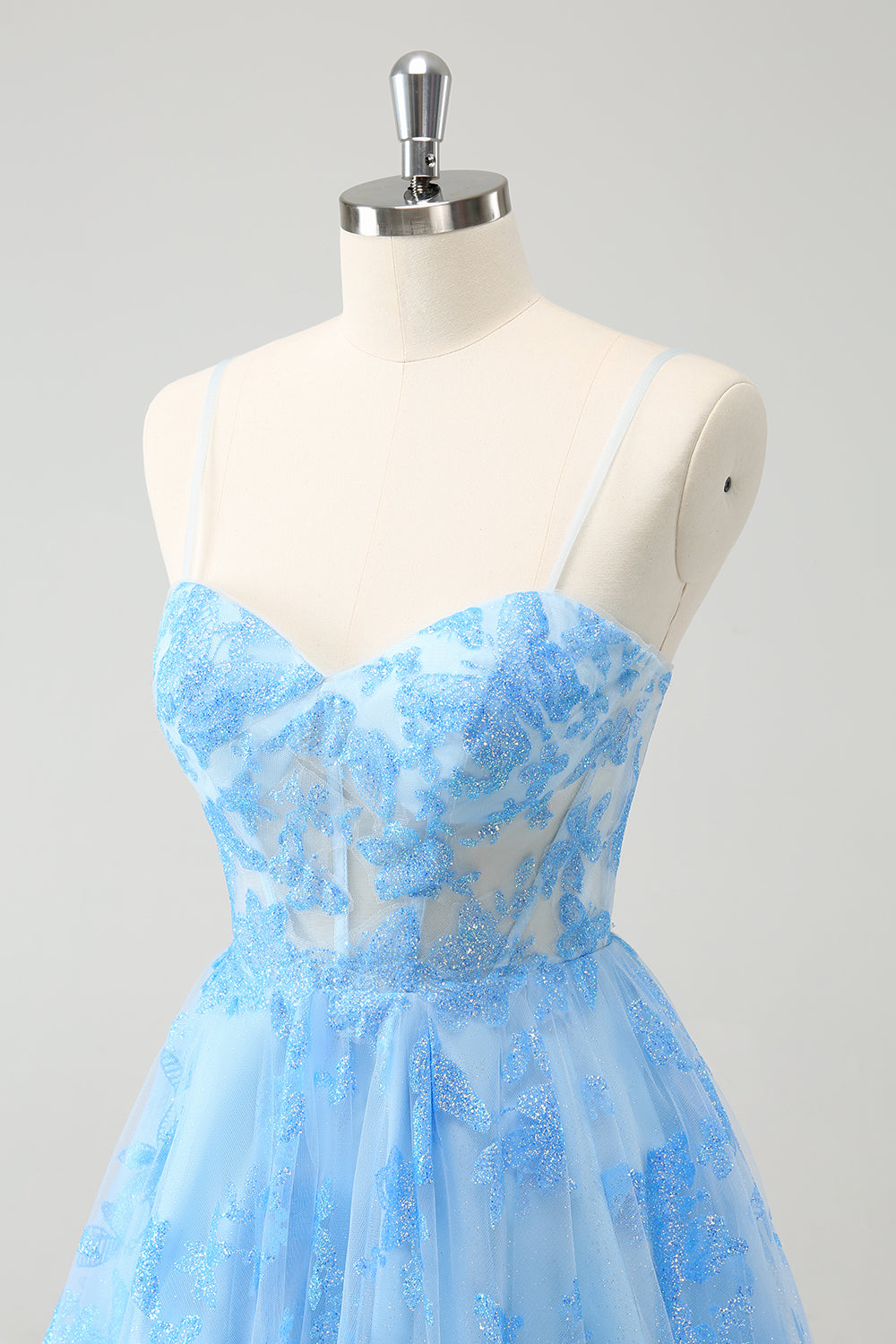 Wedtrend Women Cute Blue Glow In The Dark Homecoming Dress with Butterflies Pattern A Line Cocktail Dress WEDTREND Wedtrend Women Cute Blue Glow In The Dark Homecoming Dress with Butterflies Pattern A Line Cocktail Dress WEDTREND