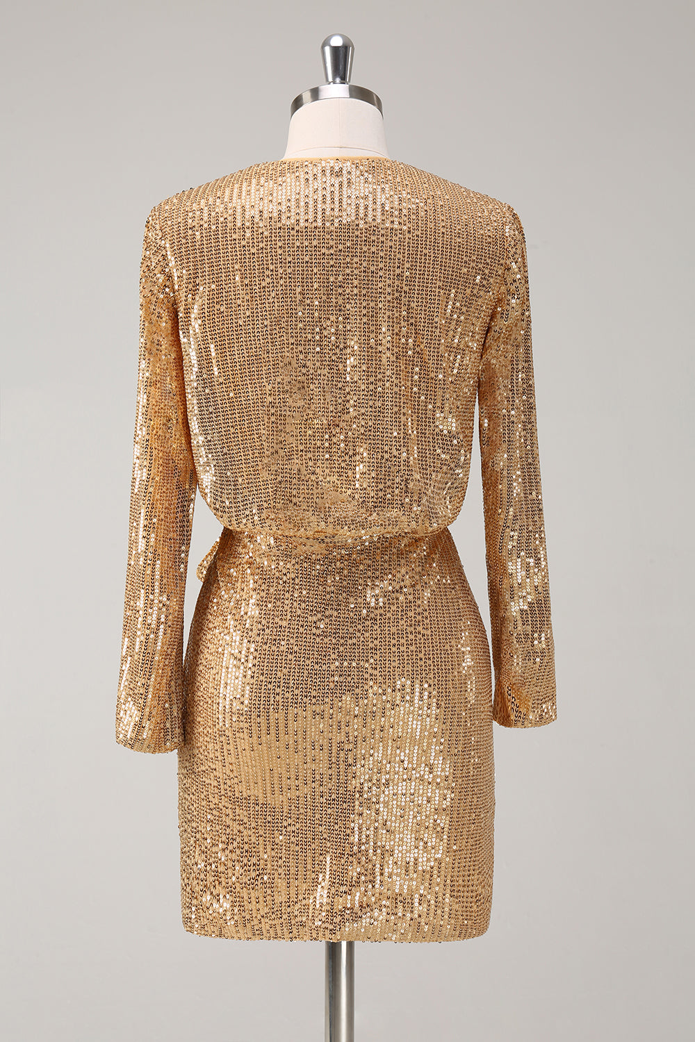 Wedtrend Women Golden Mother Dress Glitter Holiday Dress V Neck Sequins Short Tight Party Dress, Golden / US8 Wedtrend Women Golden Mother Dress Glitter Holiday Dress V Neck Sequins Short Tight Party Dress, Golden / US8