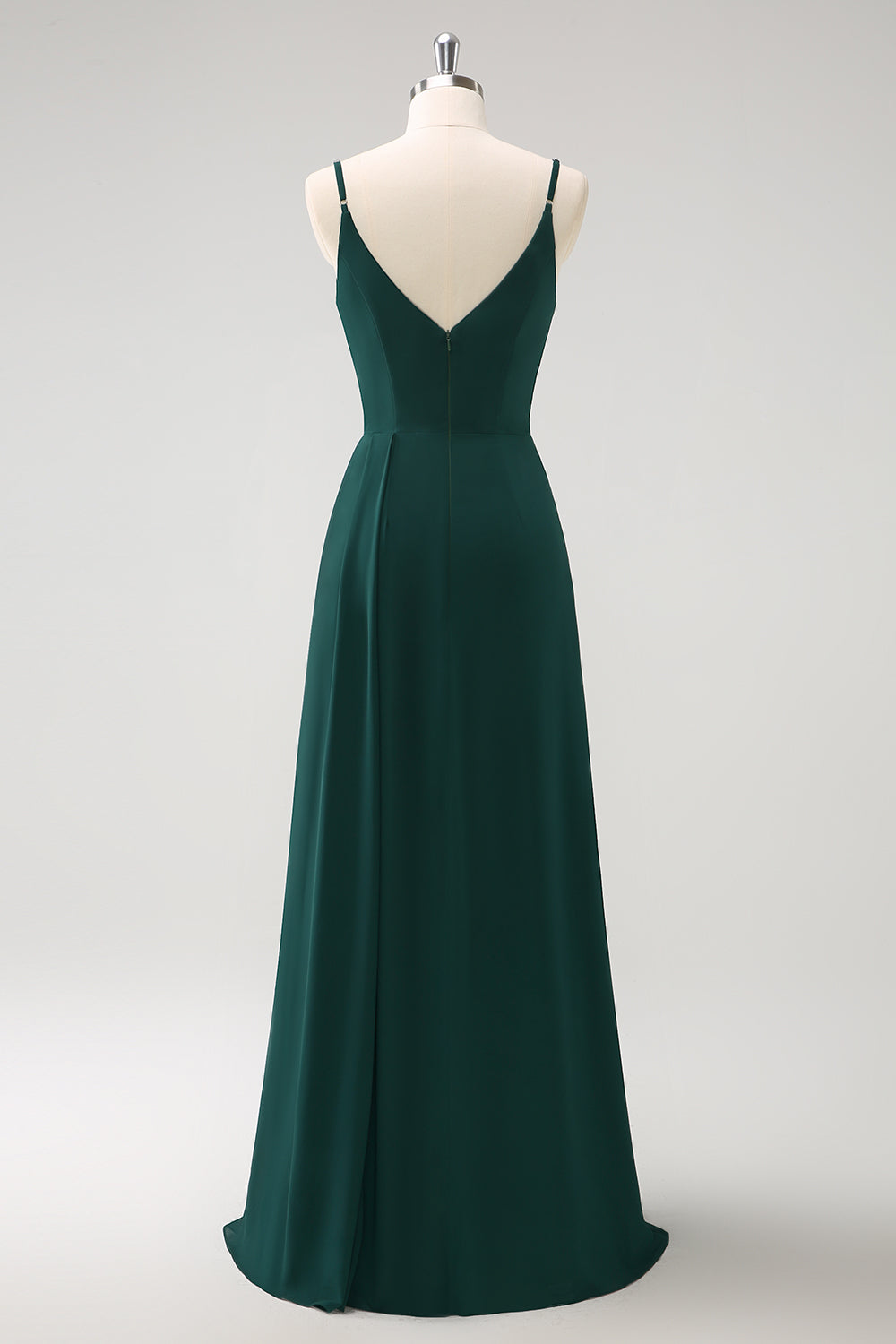 Wedtrend Women Dark Green Bridesmaid Dress with Slit A Line Spaghetti Straps Chiffon Floor Length Bridesmaid Dress WEDTREND Wedtrend Women Dark Green Bridesmaid Dress with Slit A Line Spaghetti Straps Chiffon Floor Length Bridesmaid Dress WEDTREND