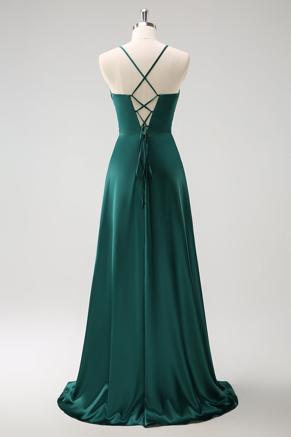 Wedtrend Women Dark Green Bridesmaid Dress with Slit A Line Spaghetti Straps Chiffon Floor Length Wedding Guest Dress, Dark Green / US2 Wedtrend Women Dark Green Bridesmaid Dress with Slit A Line Spaghetti Straps Chiffon Floor Length Wedding Guest Dress, Dark Green / US2