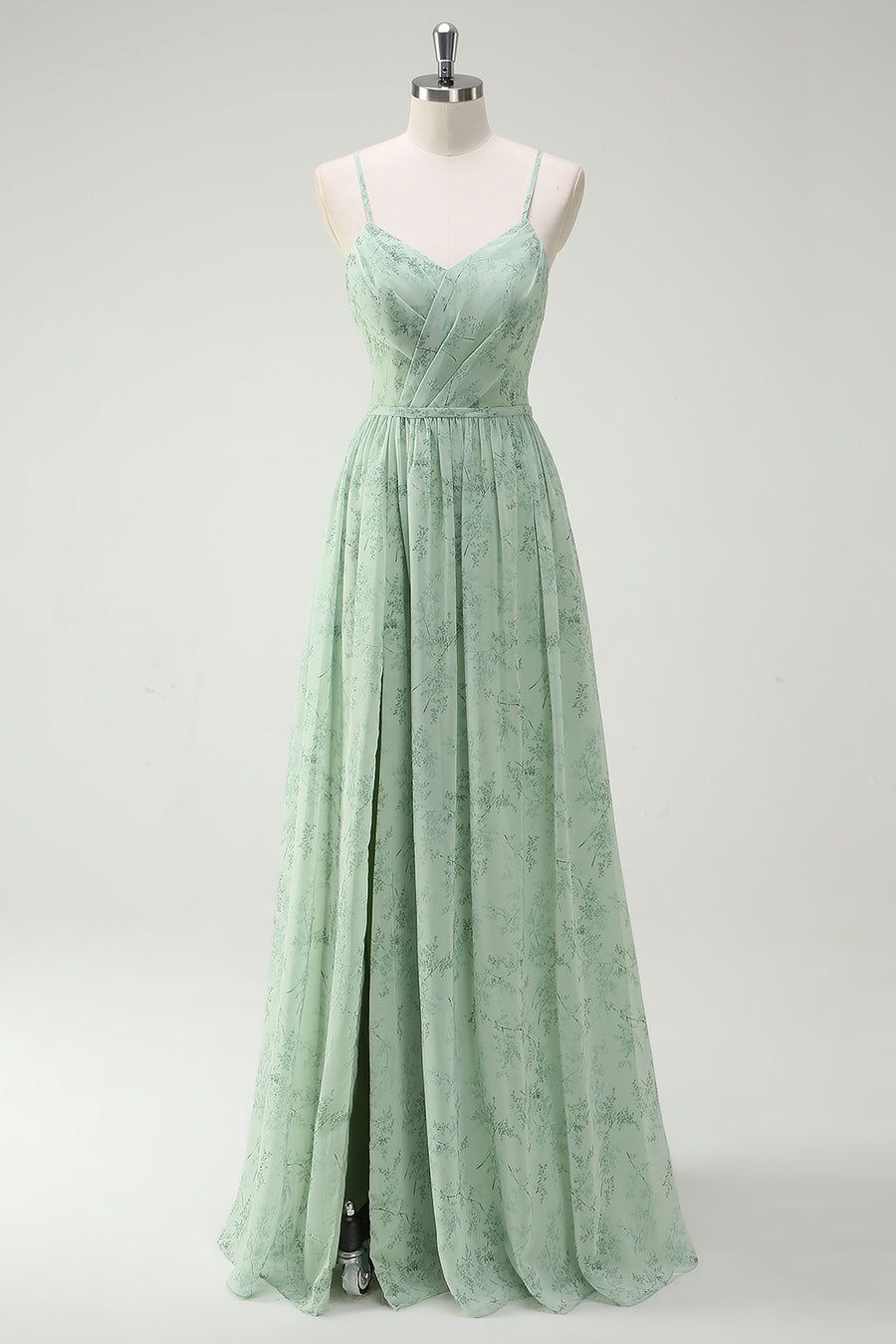Green Floral Bridesmaid Dresses  WEDTREND