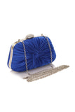 Glitter Ruched Evening Wedding Bridal Clutch Purse