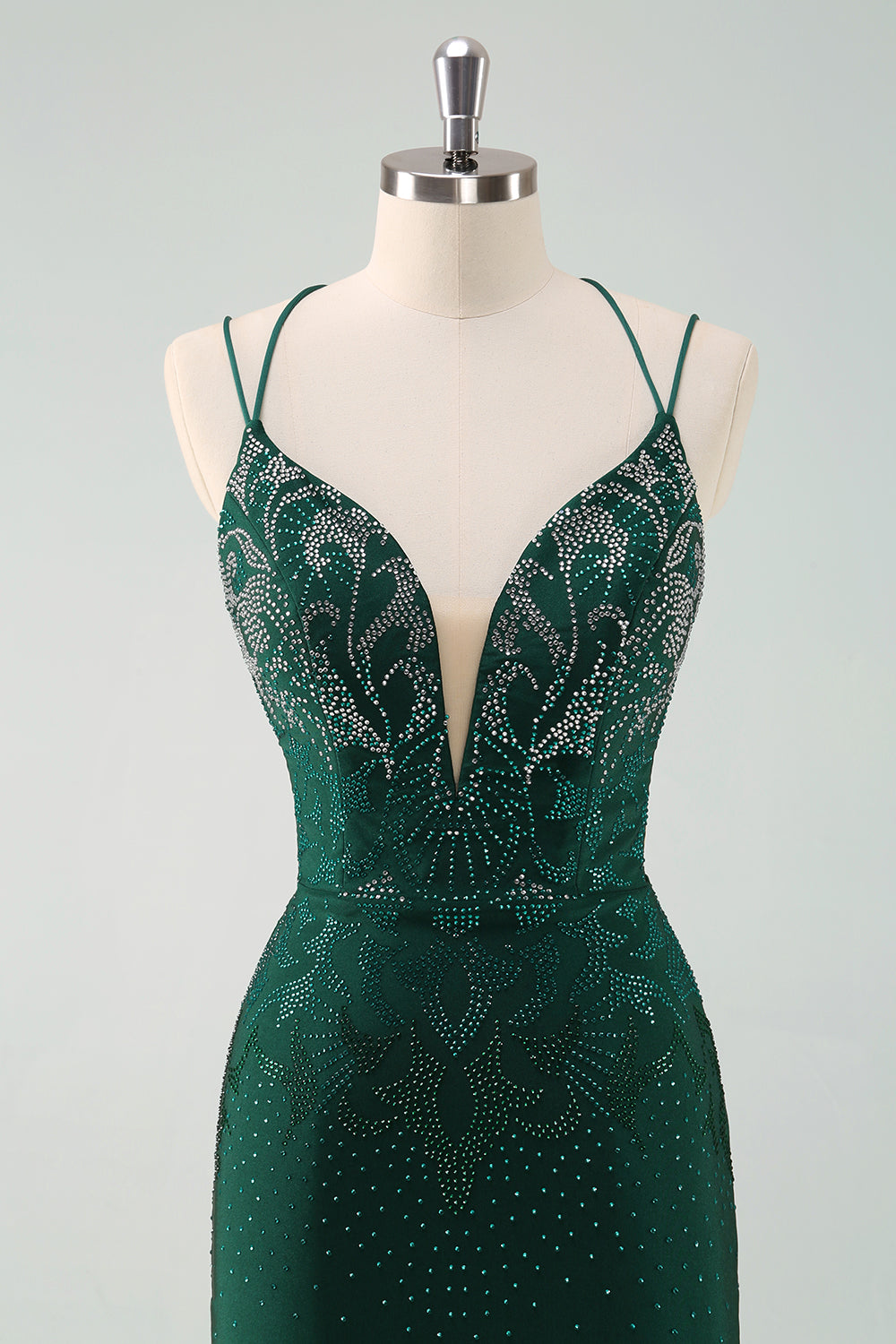 Wedtrend Women Glitter Dark Green Homecoming Dresses Beading Tight Spaghetti Straps Short Cocktail Dress, Dark Green / US4 Wedtrend Women Glitter Dark Green Homecoming Dresses Beading Tight Spaghetti Straps Short Cocktail Dress, Dark Green / US4