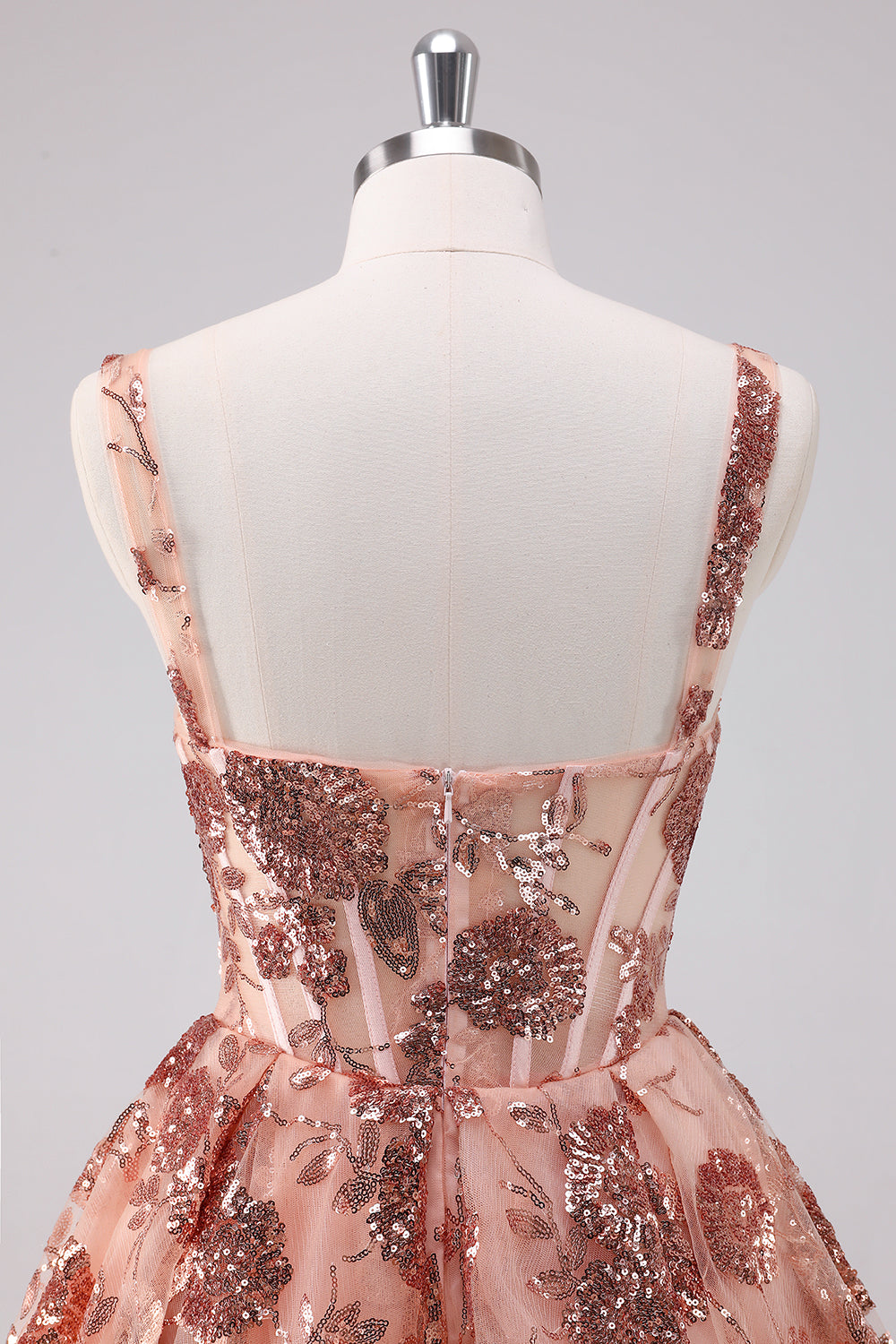 Wedtrend Women Sparkly Blush Homecoming Dress A Line Spaghetti Straps Sequins Corset Short Party Dress WEDTREND Wedtrend Women Sparkly Blush Homecoming Dress A Line Spaghetti Straps Sequins Corset Short Party Dress WEDTREND
