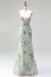 Sparkly Pink Mermaid V Neck Sequins Long Prom Dress with Lace Up Back