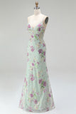 Sparkly Pink Mermaid V Neck Sequins Long Prom Dress with Lace Up Back