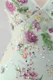 Sparkly Pink Mermaid V Neck Sequins Long Prom Dress with Lace Up Back