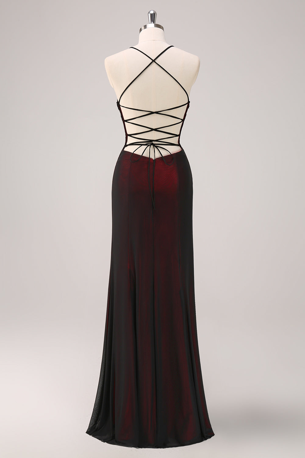 Wedtrend Women Sheath Beaded Bridesmaid Dress with Black Spandex Tulle Spaghetti Straps Long Wedding Guest Dress WEDTREND Wedtrend Women Sheath Beaded Bridesmaid Dress with Black Spandex Tulle Spaghetti Straps Long Wedding Guest Dress WEDTREND