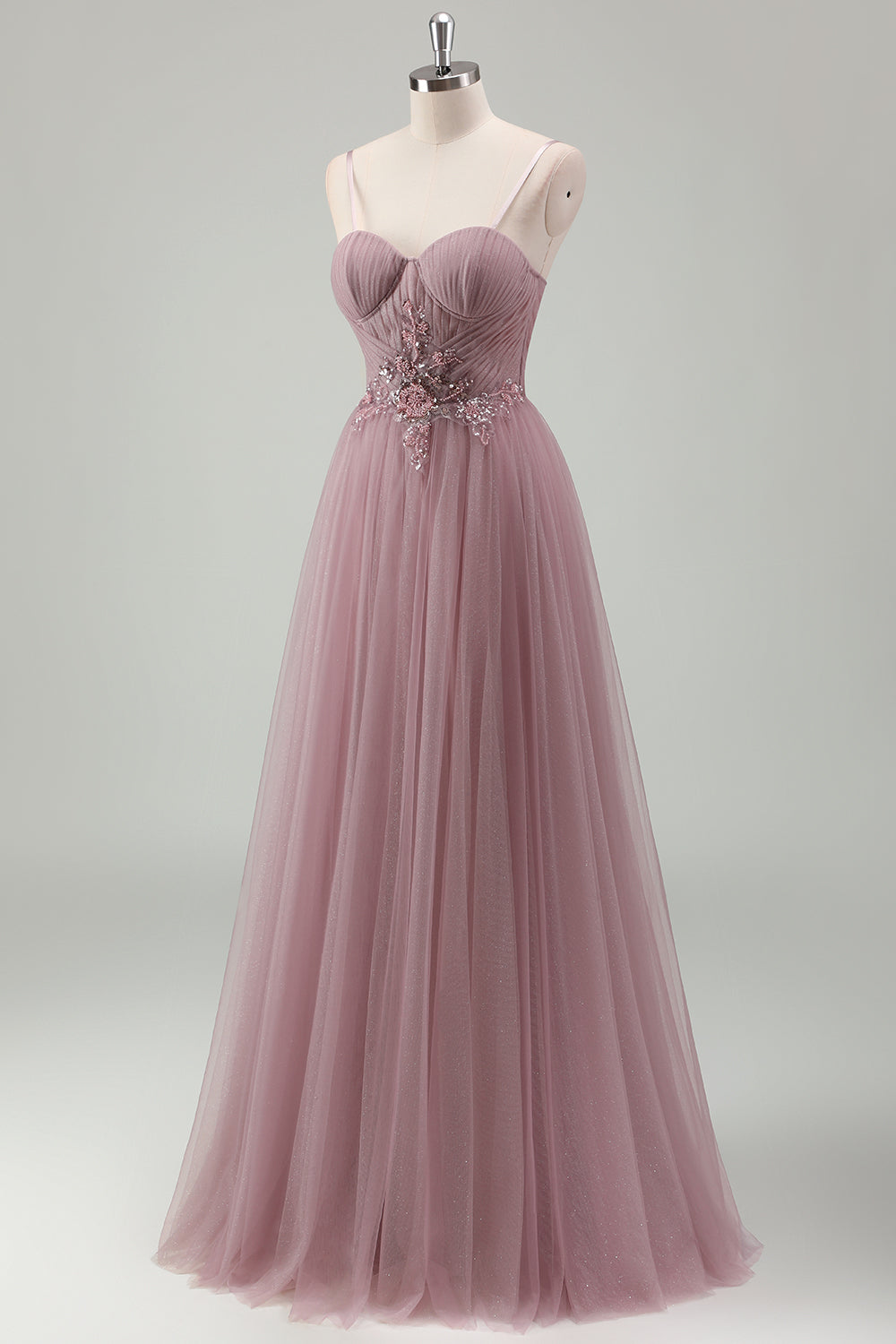Wedtrend Women Wedtrend Women Sparkly Grey Purple Prom Dress A Line Spaghetti Straps Pleated Long Formal Dress with Appliques WEDTREND Wedtrend Women Wedtrend Women Sparkly Grey Purple Prom Dress A Line Spaghetti Straps Pleated Long Formal Dress with Appliques WEDTREND