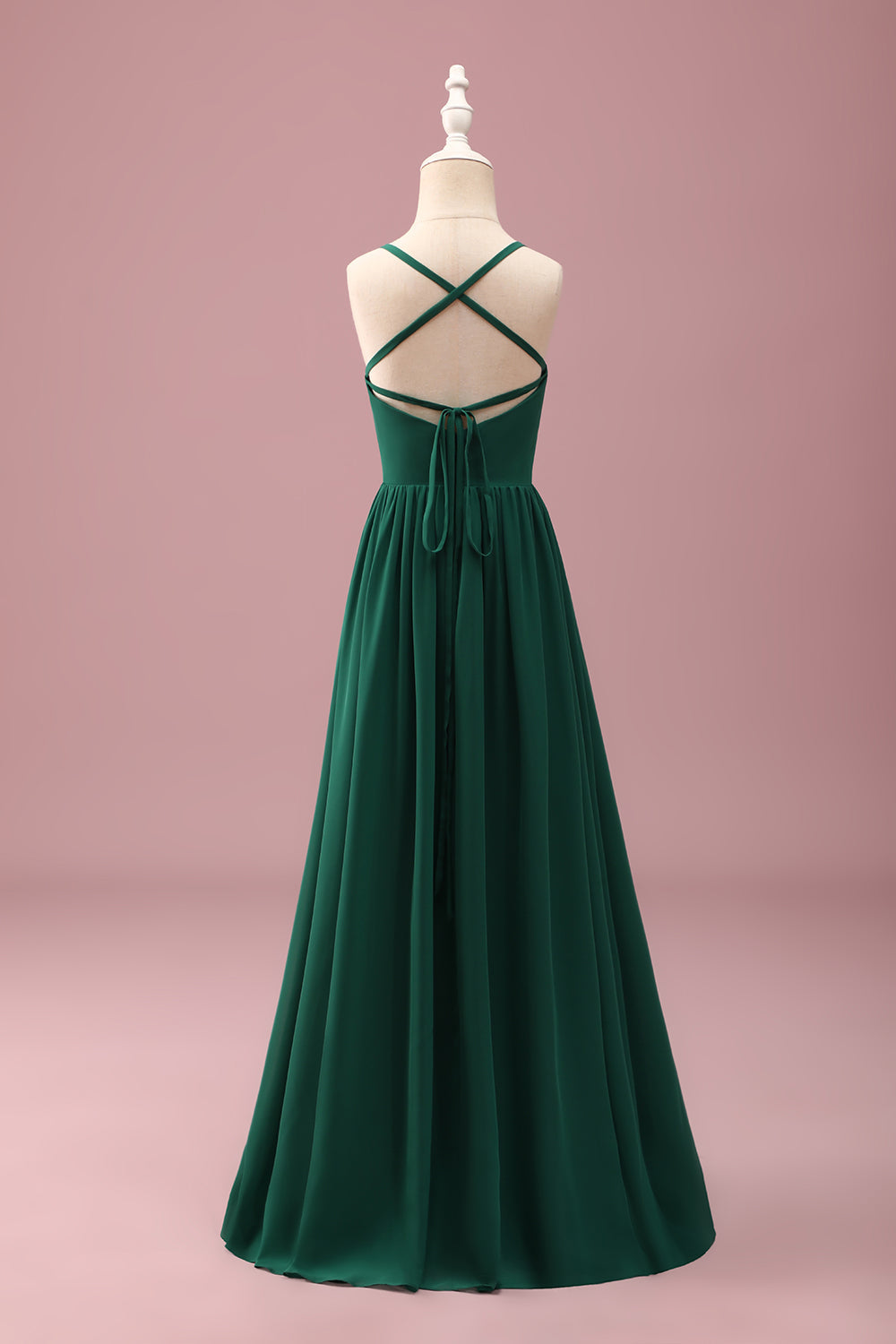 Wedtrend Women Dark Green Junior Bridesmaid Dress A Line Ruched Spaghetti Straps Sleeveless Wedding Guest Dress WEDTREND Wedtrend Women Dark Green Junior Bridesmaid Dress A Line Ruched Spaghetti Straps Sleeveless Wedding Guest Dress WEDTREND