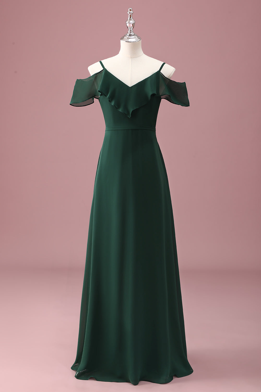 Wedtrend Women Dark Green Junior Bridesmaid Dress A Line V-Neck Off The Shoulder Spaghetti Straps Ruffles Wedding Guest Dress WEDTREND Wedtrend Women Dark Green Junior Bridesmaid Dress A Line V-Neck Off The Shoulder Spaghetti Straps Ruffles Wedding Guest Dress WEDTREND