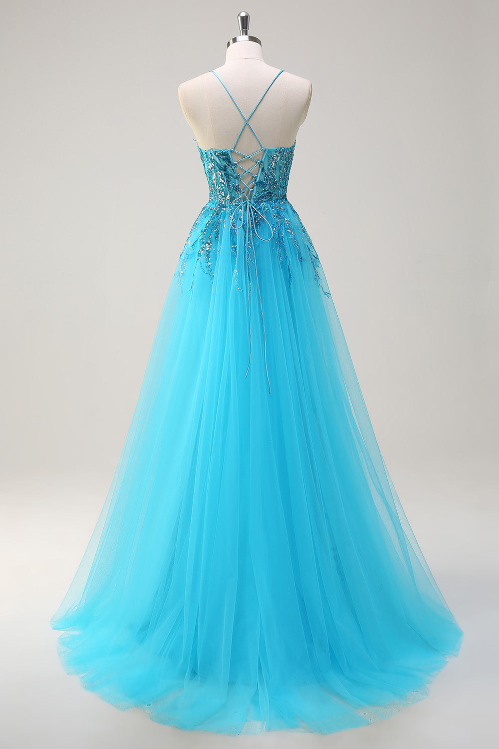 Wedtrend Women Sparkly Blue Sequin Long Prom Dress with Slit Mermaid Spaghetti Straps Side Cape Evening Dress WEDTREND Wedtrend Women Sparkly Blue Sequin Long Prom Dress with Slit Mermaid Spaghetti Straps Side Cape Evening Dress WEDTREND
