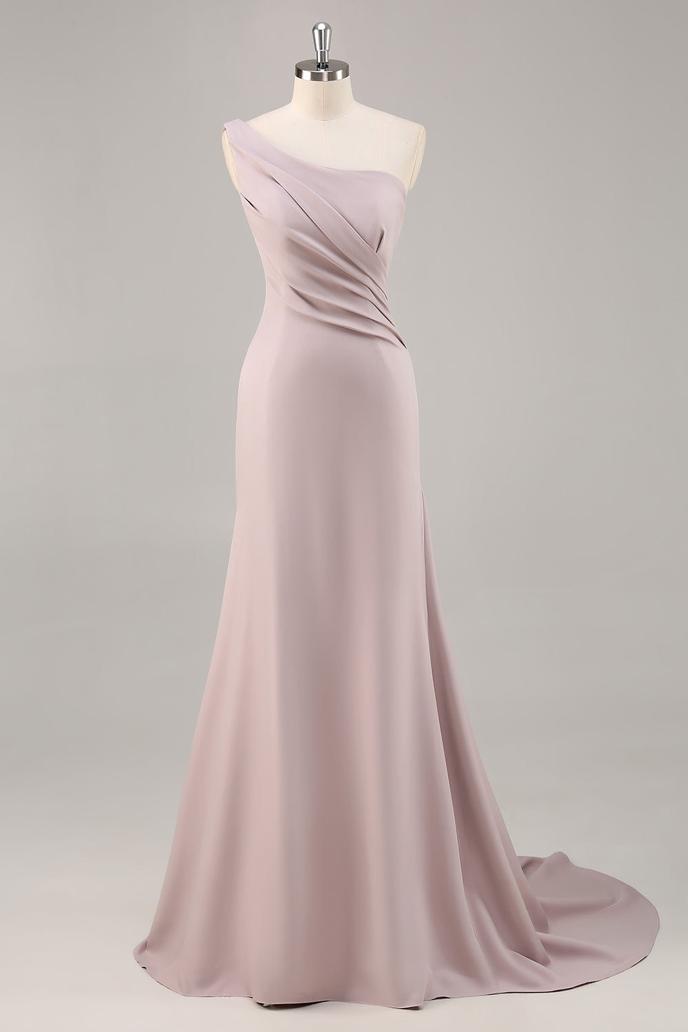 Wedtrend Women One Shoulder Maxi Dress Khaki Mermaid Satin Wedding Guest Dress, Khaki / US2 Wedtrend Women One Shoulder Maxi Dress Khaki Mermaid Satin Wedding Guest Dress, Khaki / US2