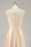 Champagne Satin A Line Two Pieces Mother Of The Bride Dress