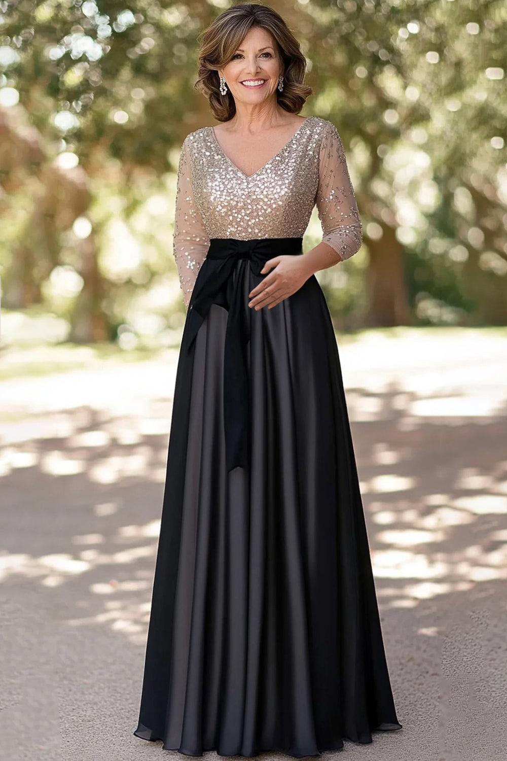 Evening Gowns Black Mother Of The Bride Dresses Bridesmaid Dresses