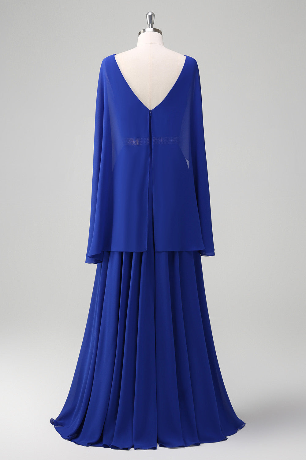 Wedtrend Women Royal Blue Mother of the Bride Dress A-Line V Neck Ruched Long Formal Dress WEDTREND Wedtrend Women Royal Blue Mother of the Bride Dress A-Line V Neck Ruched Long Formal Dress WEDTREND