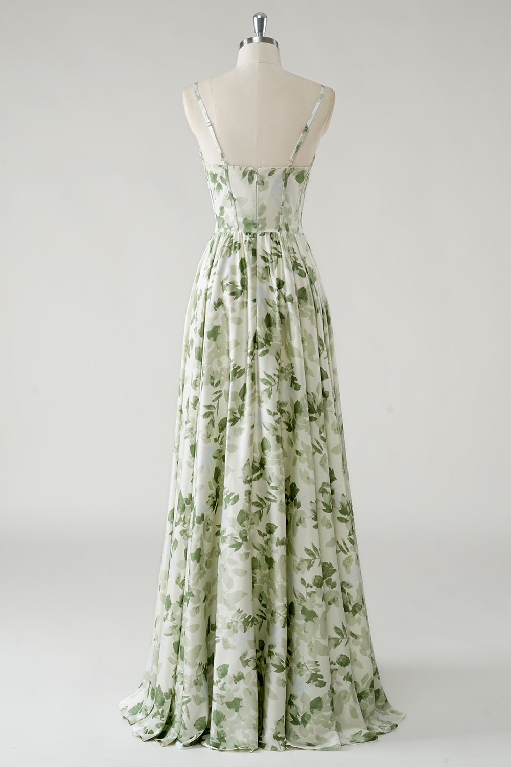 green print wedding guest dress Mac Duggal Floral Beaded Flutter Sleeve Midi Dress