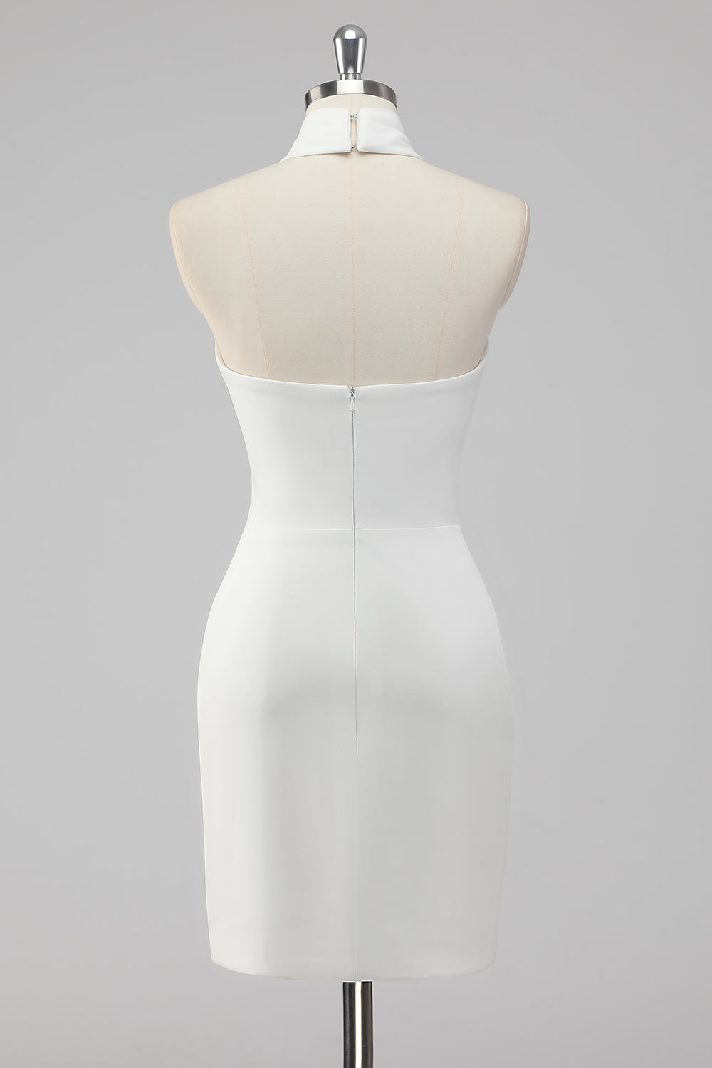 Wedtrend Women Graduation Dress Halter Backless Short Tight Little White Dress WEDTREND Wedtrend Women Graduation Dress Halter Backless Short Tight Little White Dress WEDTREND