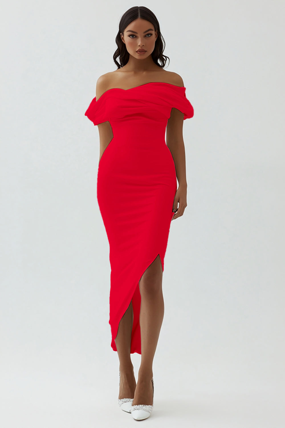 red and white graduation dresses Charlotte