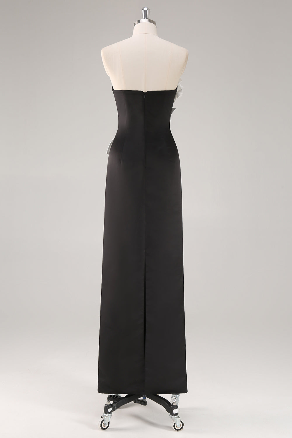 Wedtrend Women Black Tie Dress with 3D Flowers Sheath Strapless Formal Dress – WEDTREND Wedtrend Women Black Tie Dress with 3D Flowers Sheath Strapless Formal Dress – WEDTREND