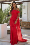 Black One Shoulder Sheath Formal Dress with Cape