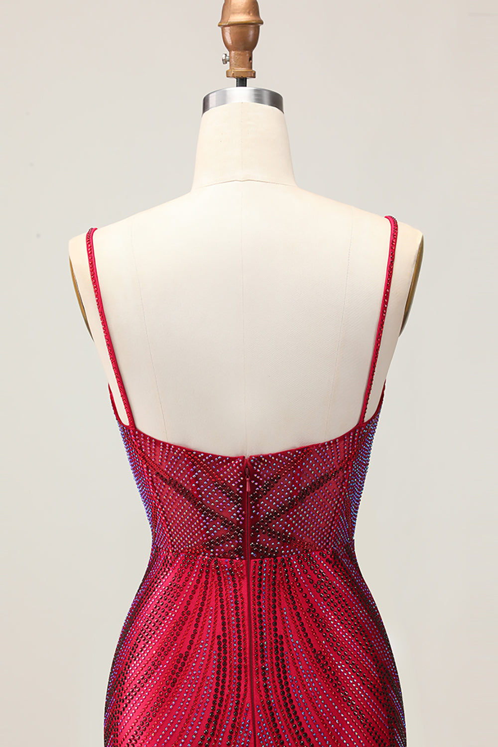 WEDTREND Women Burgundy Bodycon Homecoming Dress with Beading Short Spaghetti Straps Cocktail Dress WEDTREND Women Burgundy Bodycon Homecoming Dress with Beading Short Spaghetti Straps Cocktail Dress