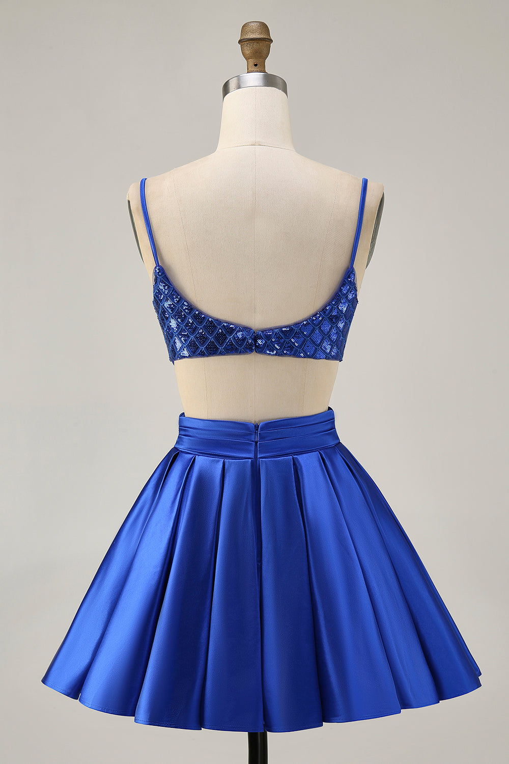 short royal blue casual dress Blue Sling Casual Short Dress