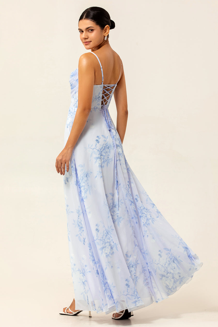 pink and blue dress for wedding Fairy 3D Flower Ball Gown Quinceañera Dress