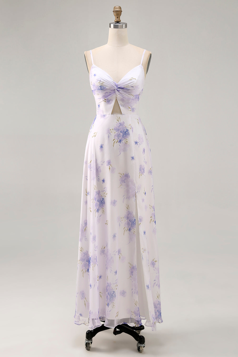 Wedtrend Women Lavender Flower Maxi Dress A-Line Spaghetti Straps Cut Out Bridesmaid Dress – WEDTREND Wedtrend Women Lavender Flower Maxi Dress A-Line Spaghetti Straps Cut Out Bridesmaid Dress – WEDTREND