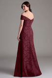 Eucalyptus A Line Off The Shoulder Ruched Maxi Dress