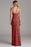 Black Sheath Strapless Long Wedding Guest Dress