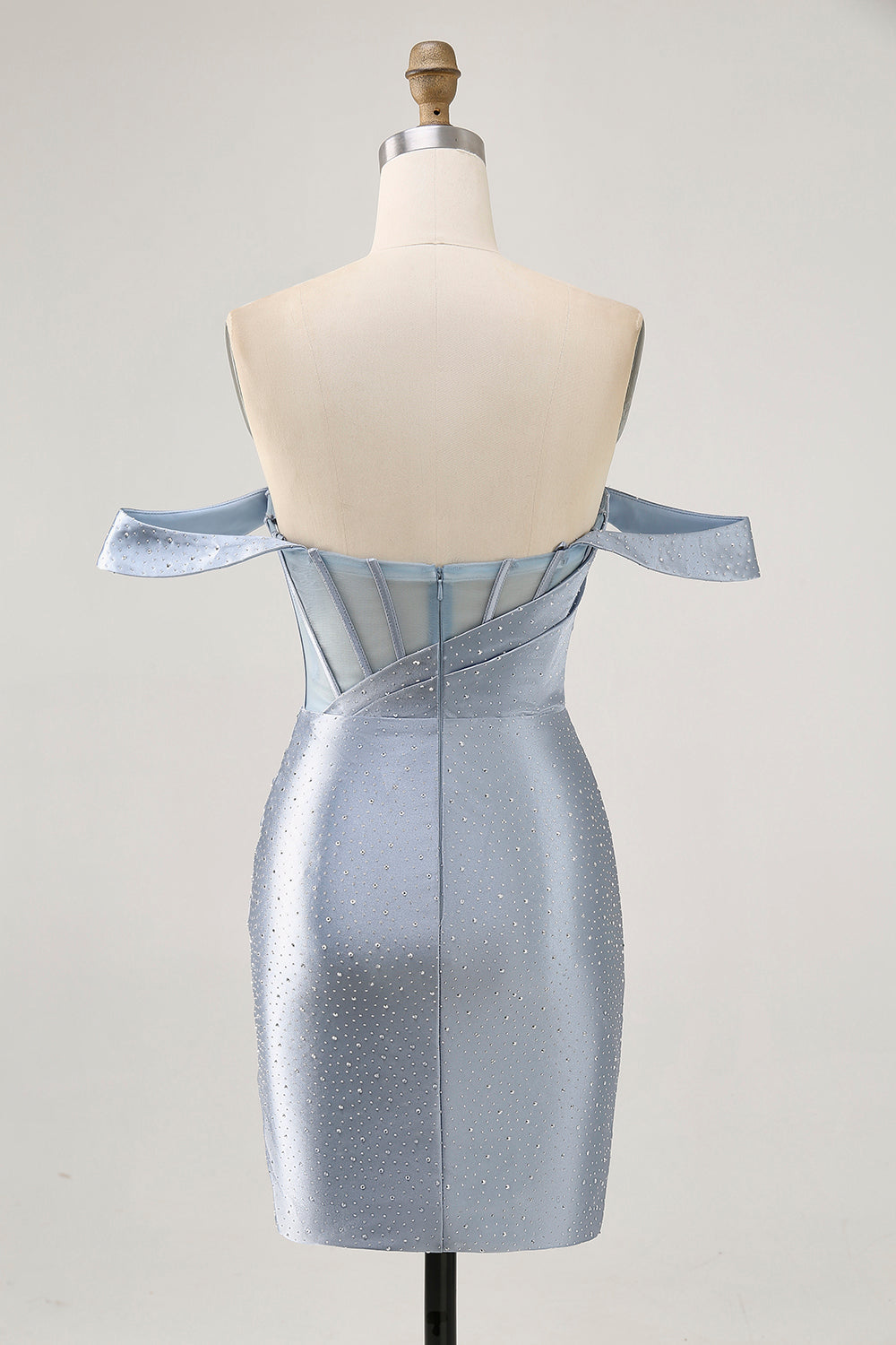 dusty blue hoco dress Cicinia Dusty Blue Homecoming Dresses Short Glitter Tulle Lace A-Line Spaghetti Straps Mini Dress