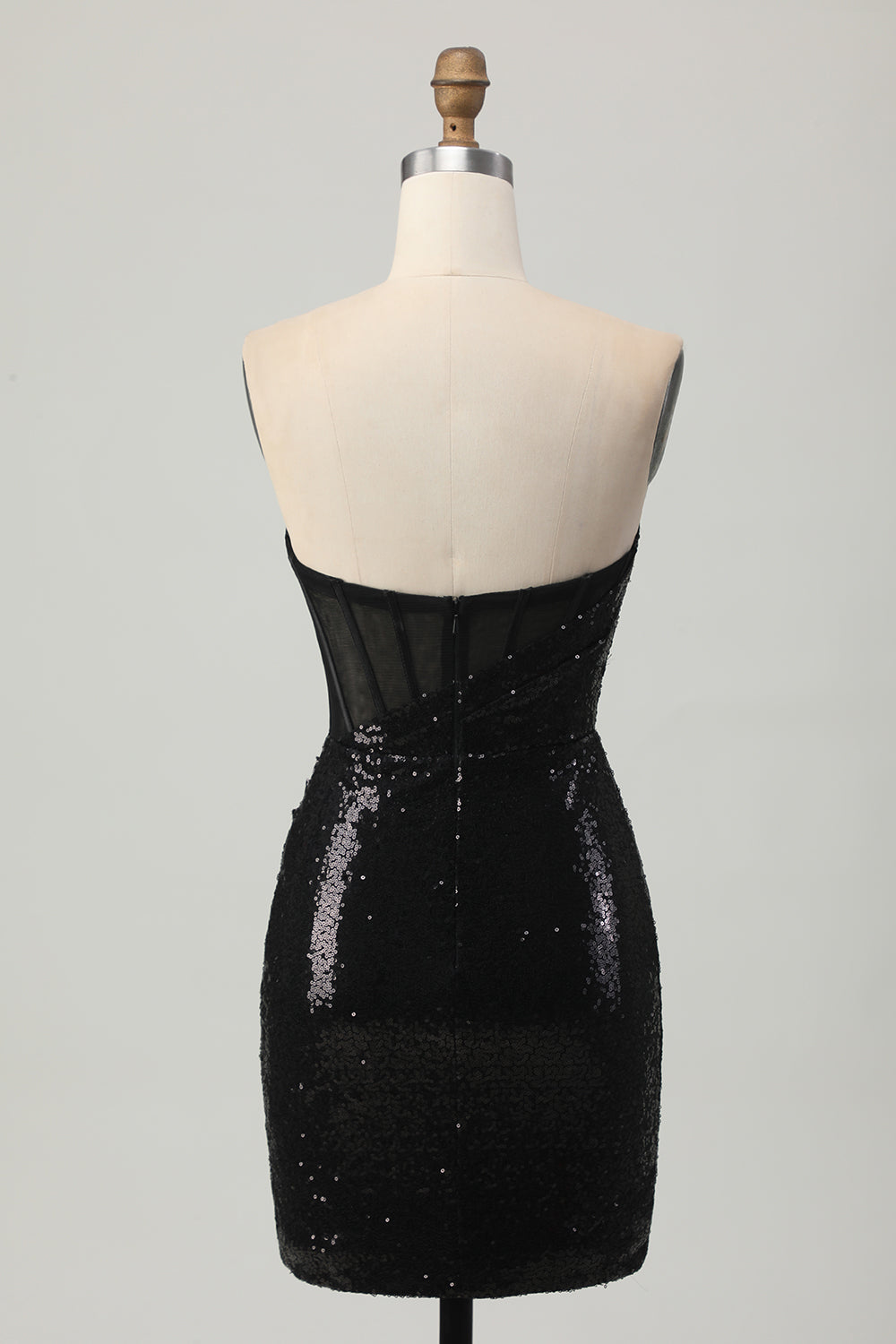 Wedtrend Women Sparkly Strapless Sequins Black Homecoming Dress Corset Tight Short Cocktail Dress WEDTREND Wedtrend Women Sparkly Strapless Sequins Black Homecoming Dress Corset Tight Short Cocktail Dress WEDTREND