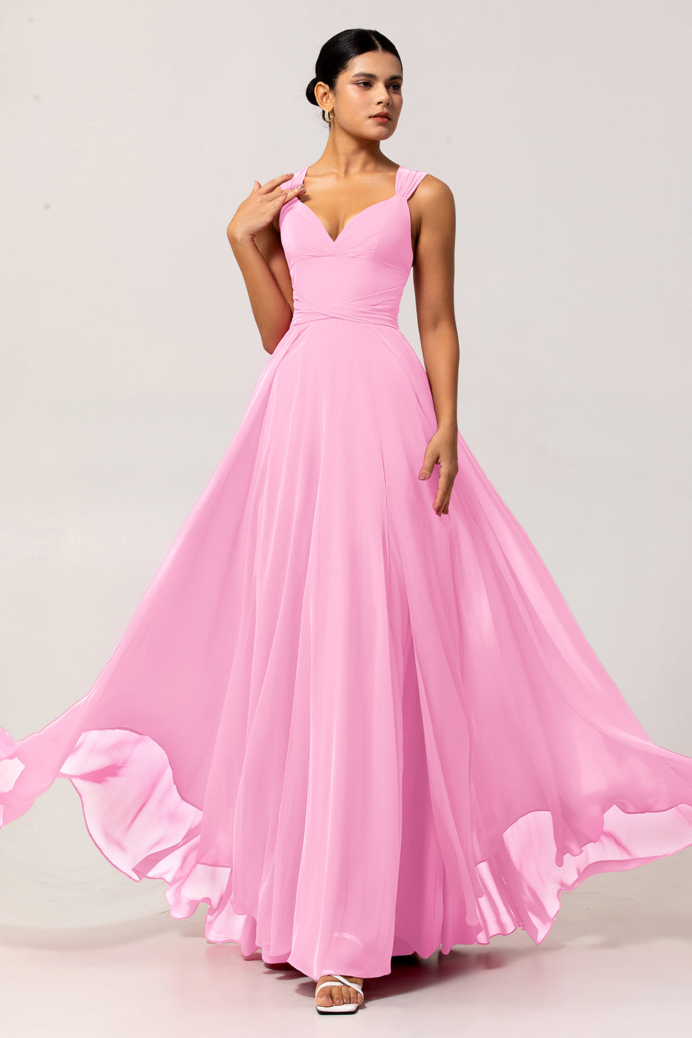 blush convertible bridesmaid dress Plus Size (2XL to 4XL)