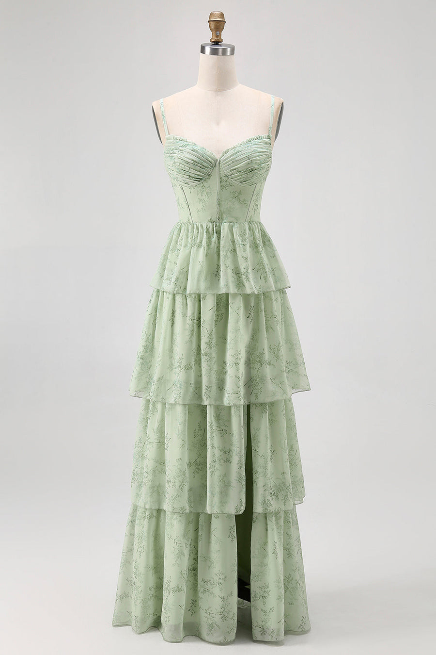 samanta lily green dress Bottle Green Dress – Gauri and Nainika main image 0