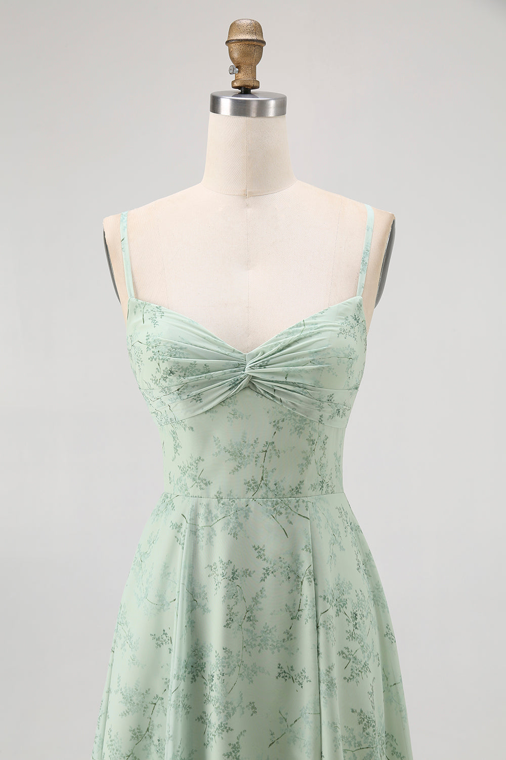 WEDTREND Women Dusty Sage Print Floral Bridesmaid Dress A-Line Spaghetti Straps Chiffon Backless Wedding Guest Dress WEDTREND Women Dusty Sage Print Floral Bridesmaid Dress A-Line Spaghetti Straps Chiffon Backless Wedding Guest Dress