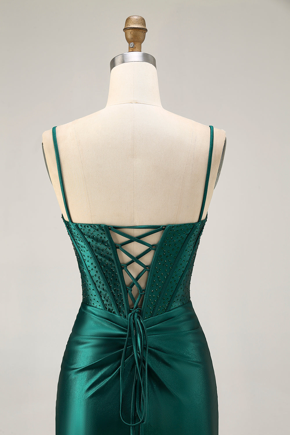 WEDTREND WomenDark Green Satin Homecoming Dress with Lace Up Back Sequins Spaghetti Straps Bodycon Sparkly Cocktail Dress with Beading WEDTREND WomenDark Green Satin Homecoming Dress with Lace Up Back Sequins Spaghetti Straps Bodycon Sparkly Cocktail Dress with Beading