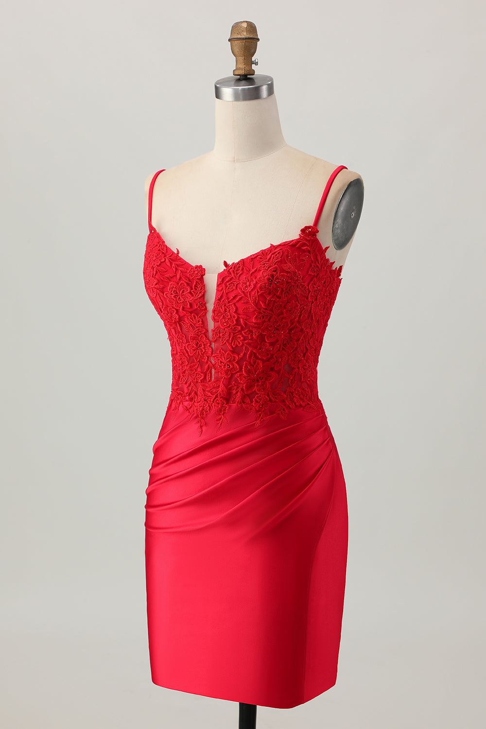 WEDTREND Women Dark Red Tight Homecoming Dress with Lace Up Back Bodycon Spaghetti Straps Beaded Short Prom Dress WEDTREND Women Dark Red Tight Homecoming Dress with Lace Up Back Bodycon Spaghetti Straps Beaded Short Prom Dress